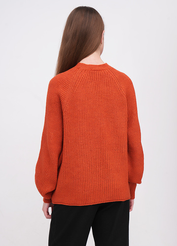 Фото ракурс 2 - Жіночий помаранчевий светр EQUILIBRI артикул W342 081 000 Orange FW2025