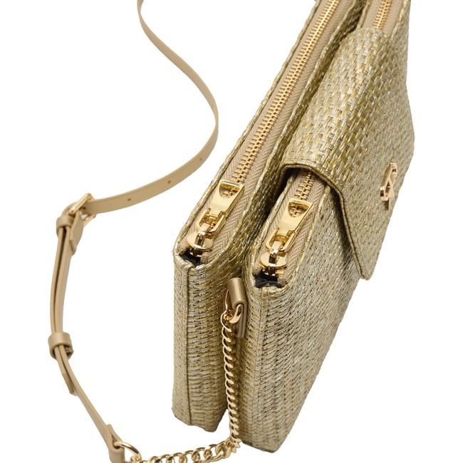 Жіноча золота сумка Parfois артикул 232141 _GD FW2025 Фото ракурс 3 - Жіноча золота сумка Parfois артикул 232141 _GD FW2025