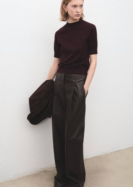 Жіночий бордовий джемпер Mango артикул 17007784 77 1 season Фото ракурс 5 - Жіночий бордовий джемпер Mango артикул 17007784 77 1 season