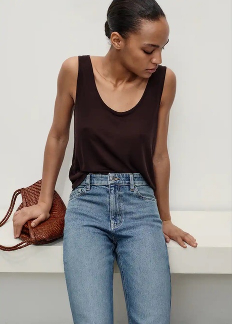 Фото ракурс 4 - Жіночі сині джинси Mango артикул 17079405 TM 1 season