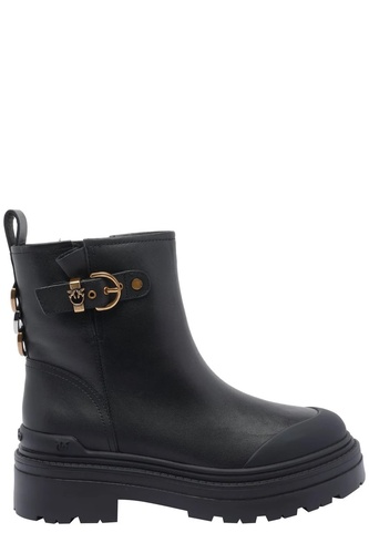 Фото ракурс 1 - Женские черные ботинки Pinko артикул SD0409-P063 Z99 FW2025