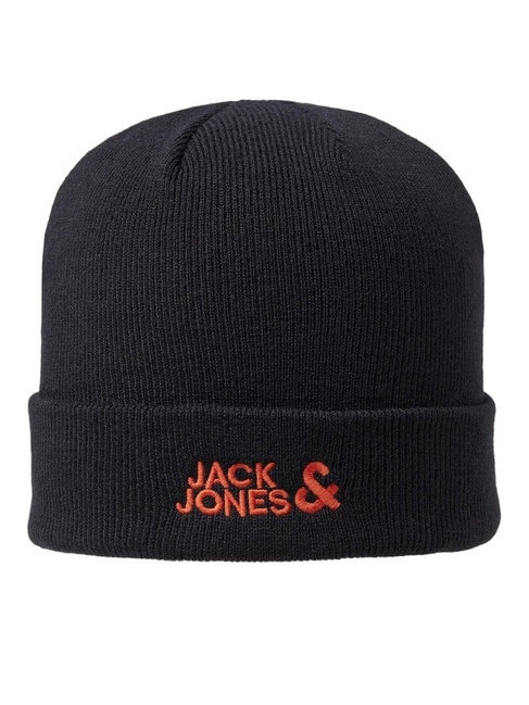 Фото ракурс 1 - Чоловіча чорна шапка Jack & Jones артикул 12092815 Black FW2025