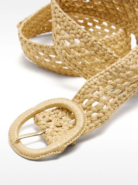 Жіночий бежевий ремінь Parfois артикул 232636 NCU SS2025 Фото ракурс 2 - Жіночий бежевий ремінь Parfois артикул 232636 NCU SS2025