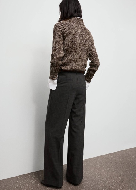 Жіночі коричневі брюки Mango артикул 17087792 30 1 season Фото ракурс 2 - Жіночі коричневі брюки Mango артикул 17087792 30 1 season