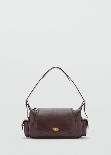 Фото ракурс 2 - Женская коричневая сумка Mango артикул 17087137 32 1 season