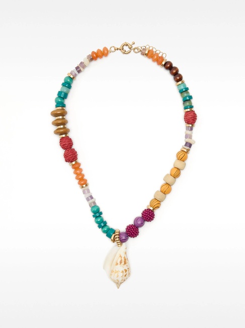 Женское разноцветное ожерелье Parfois артикул 232866 _BM SS2025 Фото ракурс 1 - Женское разноцветное ожерелье Parfois артикул 232866 _BM SS2025