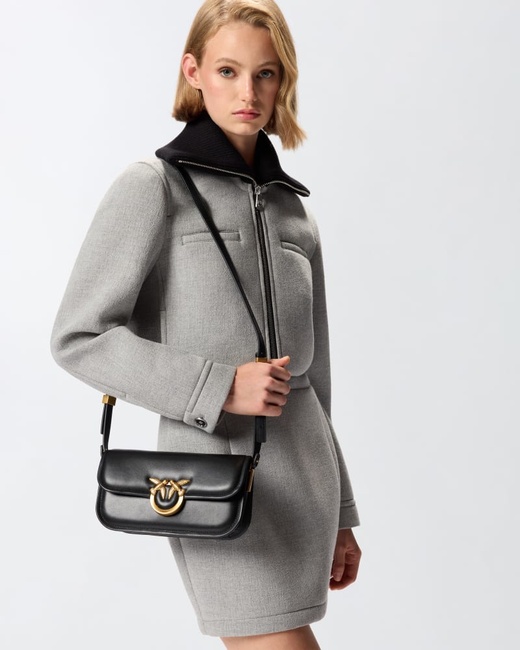 Жіноча чорна сумка Pinko артикул 105083-A26L Z99Q FW2025 Фото ракурс 5 - Жіноча чорна сумка Pinko артикул 105083-A26L Z99Q FW2025