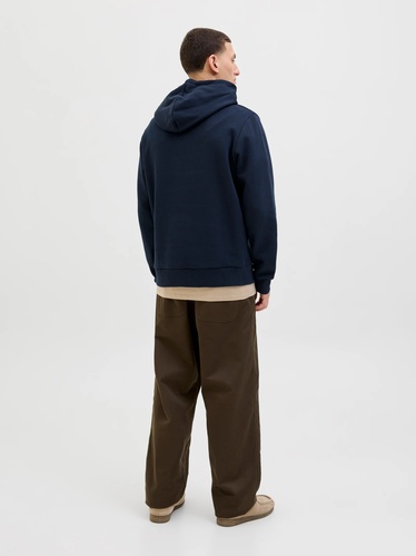 Фото ракурс 2 - Чоловіче синє худі Jack & Jones артикул 12279649 Sky Captain FW2025