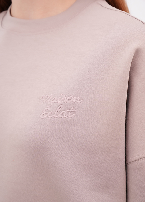 Жіночий коричневий світшот EQUILIBRI артикул W291 045 100 Mocco FW2025 Фото ракурс 4 - Жіночий коричневий світшот EQUILIBRI артикул W291 045 100 Mocco FW2025