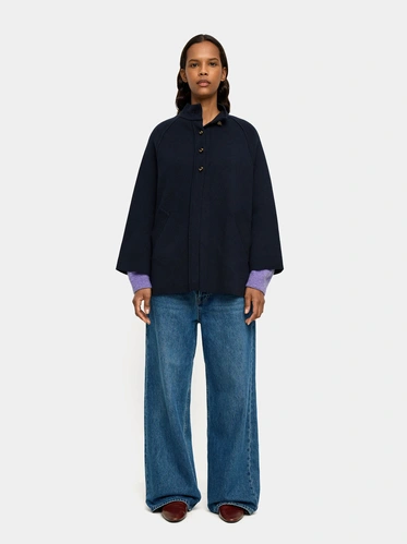 Фото ракурс 2 - Жіноче синє пончо Parfois артикул 237350 _NV FW2025