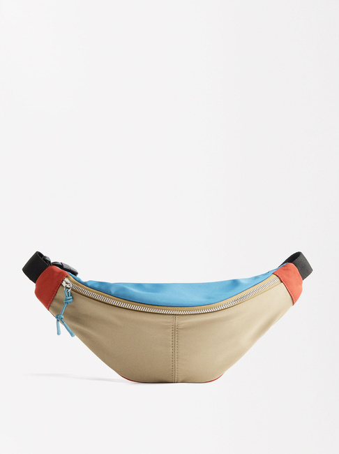 Жіноча бежево-блакитна сумка Parfois артикул 227964 _BM SS2025 Фото ракурс 1 - Жіноча бежево-блакитна сумка Parfois артикул 227964 _BM SS2025