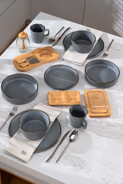 Фото ракурс 5 - Серый салатник Ardesto артикул AR0215FG No color FW2025