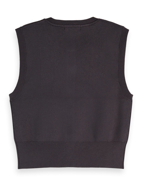 Фото ракурс 6 - Женский коричневый жилет SCOTCH & SODA артикул U9A00824T U078 FW2025