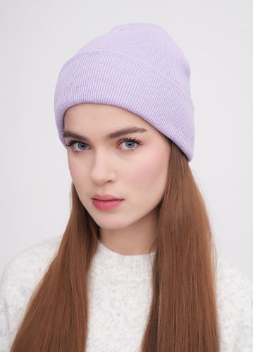 Фото ракурс 1 - Жіноча фіолетова шапка EQUILIBRI артикул W881 003 000 LILAC FW2025