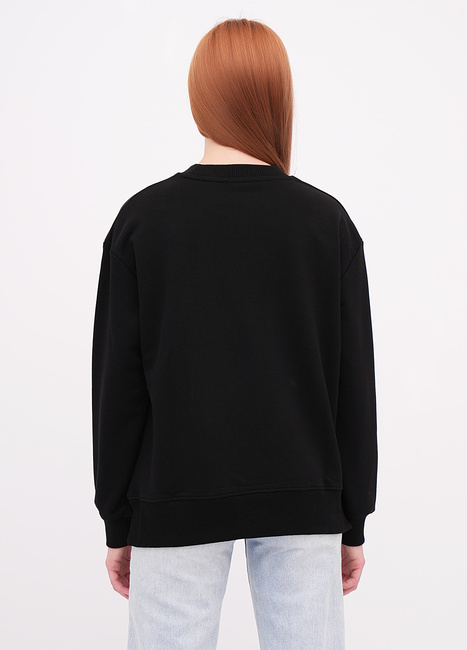 Фото ракурс 2 - Женский черный свитшот EQUILIBRI артикул W231 036 000 Black FW2025