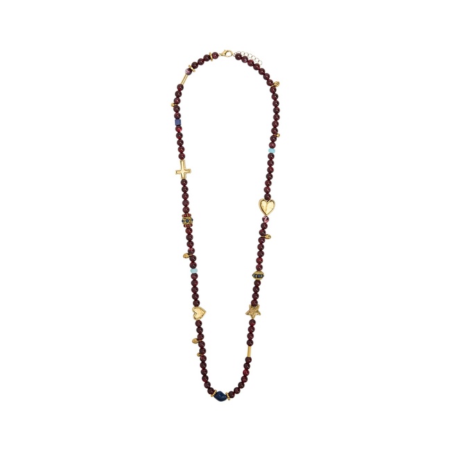 Фото ракурс 1 - Жіноче бордовe намисто Parfois артикул 240862 _HM FW2025