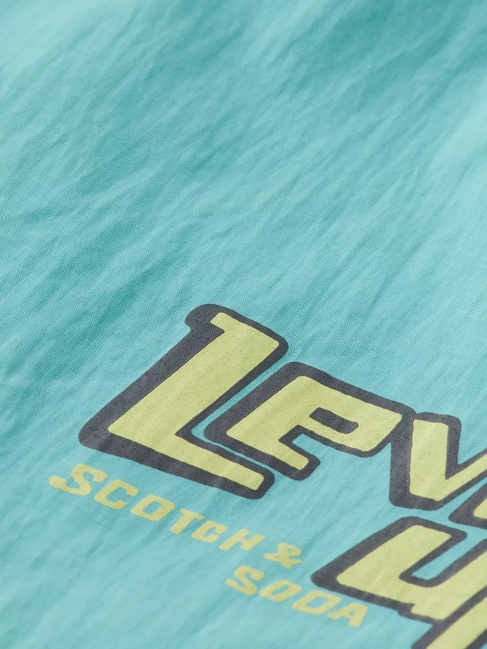 Мужские голубые плавки SCOTCH & SODA артикул 180385 410 SS2025 Фото ракурс 3 - Мужские голубые плавки SCOTCH & SODA артикул 180385 410 SS2025