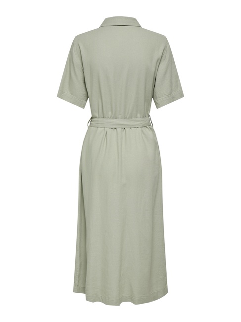 Фото ракурс 4 - Жіноча зелена сукня Only артикул 15338884 Tea SS2025