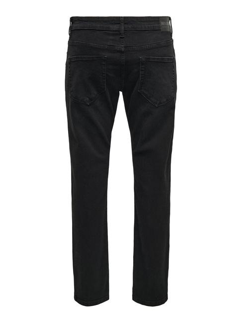 Фото ракурс 4 - Чоловічі чорні джинси ONLY & SONS  артикул 22028638 black denim FW2024