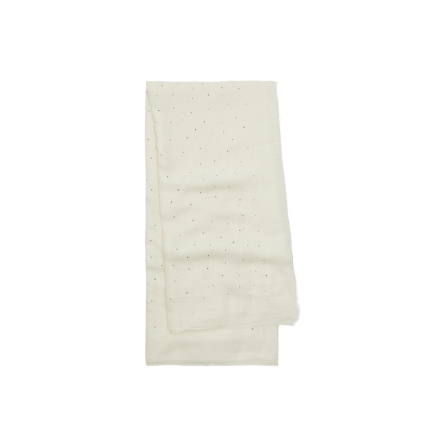 Женский молочный шарф Parfois артикул 241384 _EC FW2025 Фото ракурс 1 - Женский молочный шарф Parfois артикул 241384 _EC FW2025