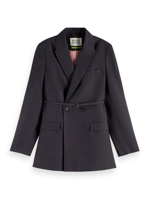 Женский коричневый пиджак SCOTCH & SODA артикул U9G00796T U078 SS2026 Фото ракурс 5 - Женский коричневый пиджак SCOTCH & SODA артикул U9G00796T U078 SS2026