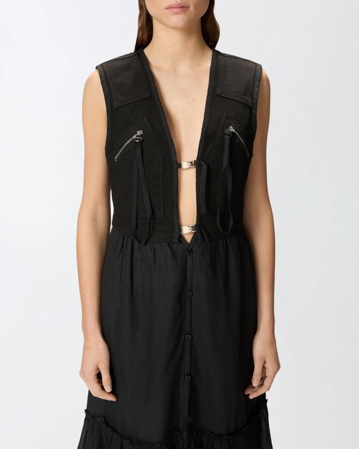 Фото ракурс 4 - Жіноча чорна сукня Pinko артикул 105246-A2MI Z99 SS2025