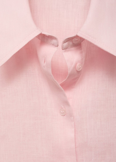 Жіноча рожева сорочка Mango артикул 17081133 82 1 season Фото ракурс 6 - Жіноча рожева сорочка Mango артикул 17081133 82 1 season