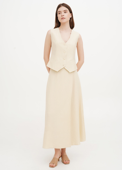 Жіноча бежева спiдниця EQUILIBRI артикул W491 067 300 Beige SS2025 Фото ракурс 1 - Жіноча бежева спiдниця EQUILIBRI артикул W491 067 300 Beige SS2025