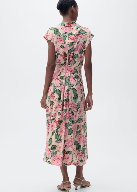 Фото ракурс 2 - Жіноча молочна сукня Mango артикул 87029066 05 8 season