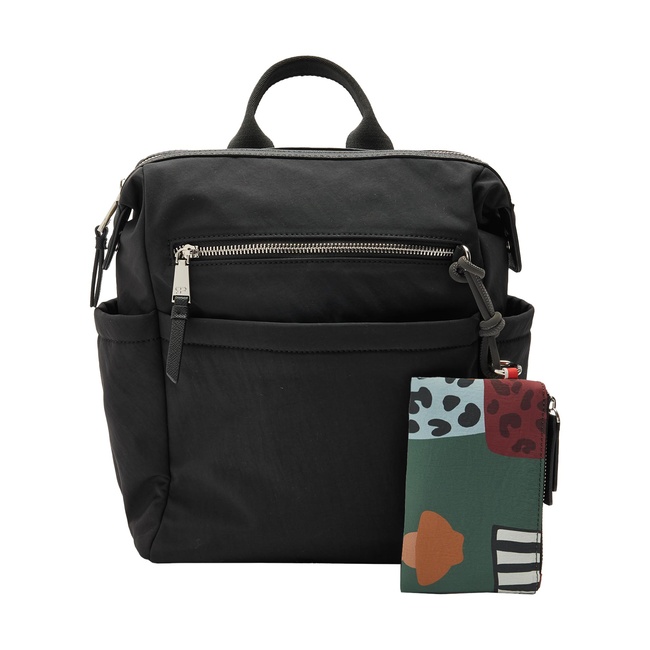 Жіночий чорний рюкзак Parfois артикул 241473 _BK FW2025 Фото ракурс 1 - Жіночий чорний рюкзак Parfois артикул 241473 _BK FW2025