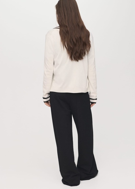 Женский молочный кардиган Mango артикул 17045799 05 1 season Фото ракурс 2 - Женский молочный кардиган Mango артикул 17045799 05 1 season