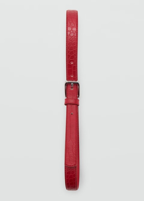 Женский красный ремень Mango артикул 17081129 70 1 season Фото ракурс 4 - Женский красный ремень Mango артикул 17081129 70 1 season