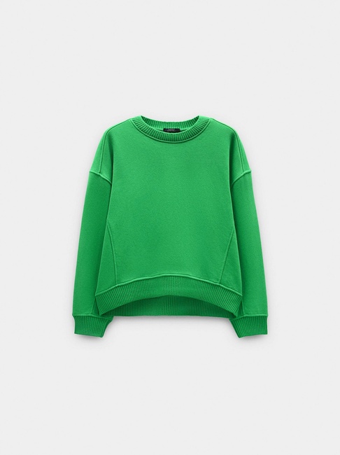 Фото ракурс 4 - Жіночий зелений світшот Parfois артикул 238436 _GN FW2025