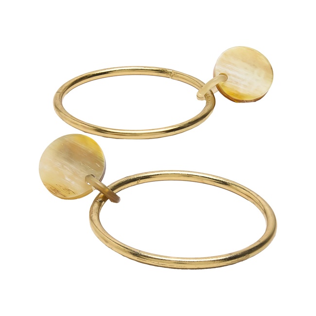 Женские золотые серьги Parfois артикул 237707 _GD FW2025 Фото ракурс 2 - Женские золотые серьги Parfois артикул 237707 _GD FW2025