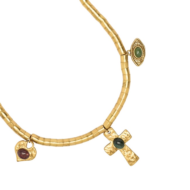 Фото ракурс 2 - Жіноче різнокольоровe намисто Parfois артикул 241010 _HM FW2025