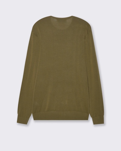 Фото ракурс 2 - Чоловічий зелений джемпер Piazza Italia артикул 64870 OLIVE GREEN FW2025