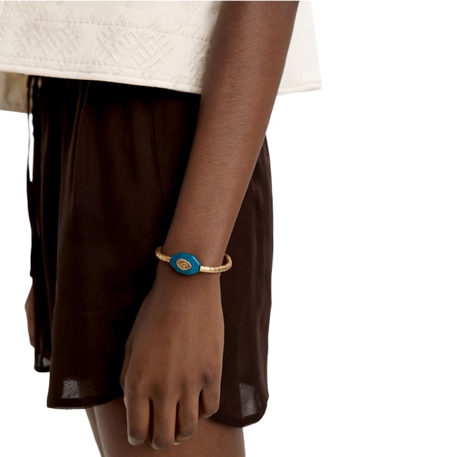 Женский золотой браслет Parfois артикул 238721 _GD FW2025 Фото ракурс 3 - Женский золотой браслет Parfois артикул 238721 _GD FW2025