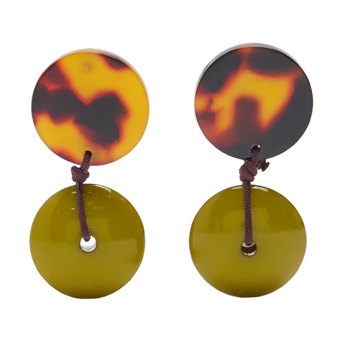 Фото ракурс 1 - Жіночі зелені сережки Parfois артикул 239707 _OL FW2025