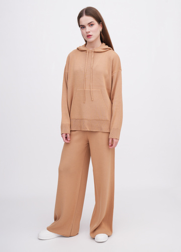 Фото ракурс 1 - Жіночі коричневі штани EQUILIBRI артикул W391 041 200 Mocco FW2025