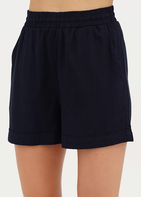 Фото ракурс 3 - Жіночі сині шорти EQUILIBRI артикул W491 050 200 NAVY BLUE SS2025
