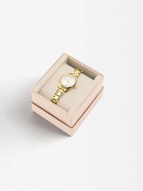 Жіночий золотий годинник Parfois артикул 231964 _GD SS2025 Фото ракурс 5 - Жіночий золотий годинник Parfois артикул 231964 _GD SS2025