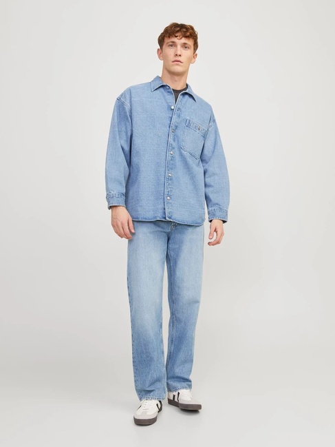 Фото ракурс 3 - Чоловічі блакитні джинси Jack & Jones артикул 12258562 Blue denim FW2024