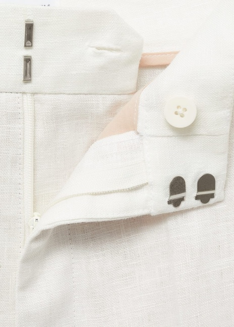 Жіночі молочні брюки Mango артикул 87887162 02 8 season Фото ракурс 4 - Жіночі молочні брюки Mango артикул 87887162 02 8 season