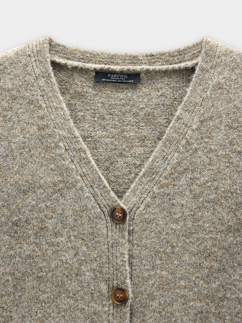 Жіночий бежевий жилет Parfois артикул 237926 _BG FW2025 Фото ракурс 4 - Жіночий бежевий жилет Parfois артикул 237926 _BG FW2025