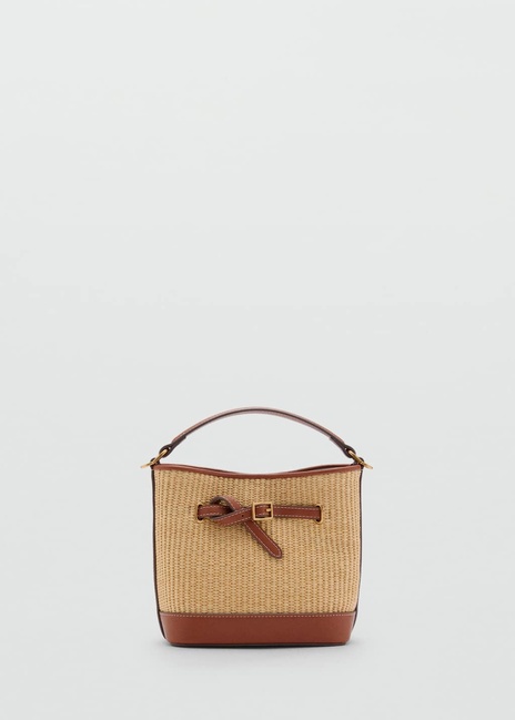 Жіноча коричнева сумка Mango артикул 87036715 CU 1 season Фото ракурс 1 - Жіноча коричнева сумка Mango артикул 87036715 CU 1 season