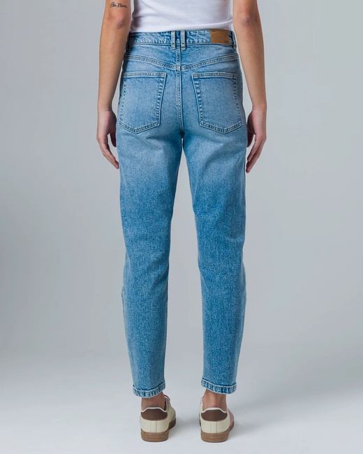 Фото ракурс 2 - Женские голубые джинсы Piazza Italia артикул 32112 Denim SS2025