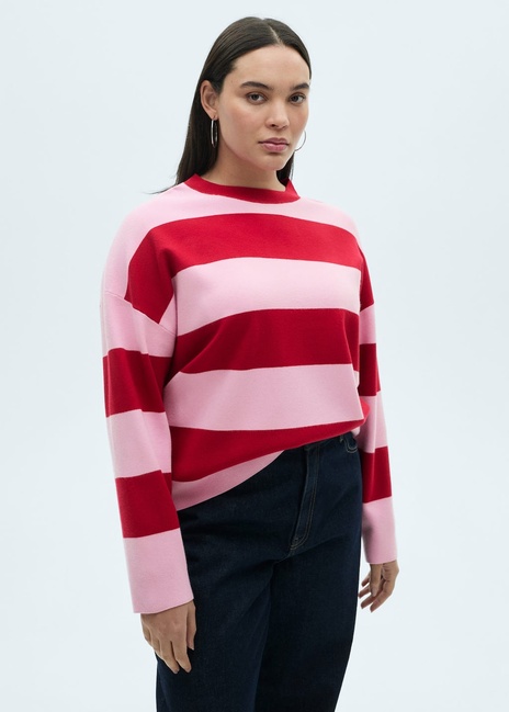 Фото ракурс 7 - Женский красно-розовый джемпер Mango артикул 87024079 70 8 season