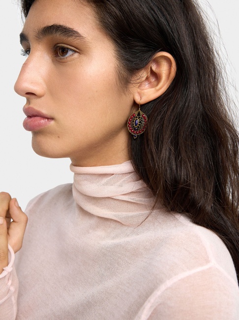 Жіночі бордові сережки Parfois артикул 1835690 HMU FW2025 Фото ракурс 3 - Жіночі бордові сережки Parfois артикул 1835690 HMU FW2025