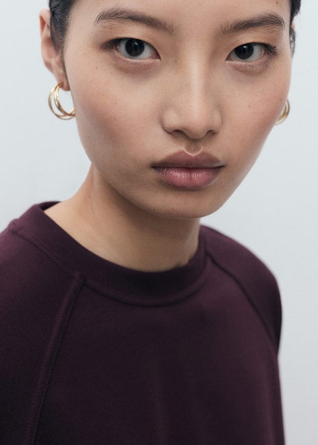 Жіночий бордовий світшот Mango артикул 17074097 78 1 season Фото ракурс 4 - Жіночий бордовий світшот Mango артикул 17074097 78 1 season