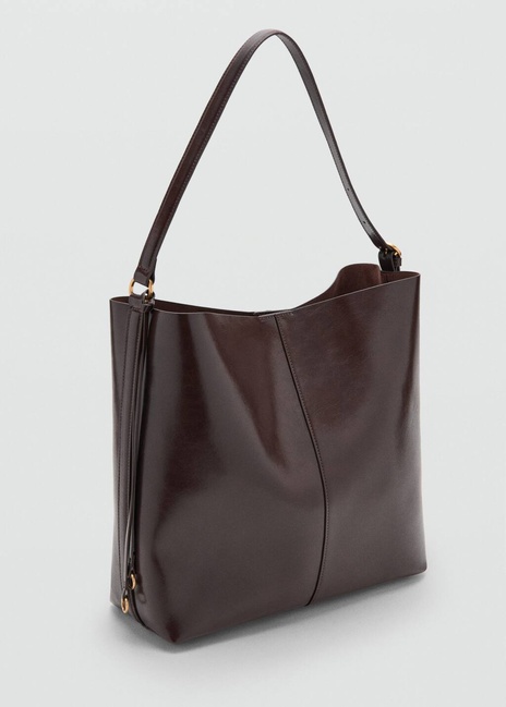 Фото ракурс 1 - Женская коричневая сумка Mango артикул 17046355 32 1 season